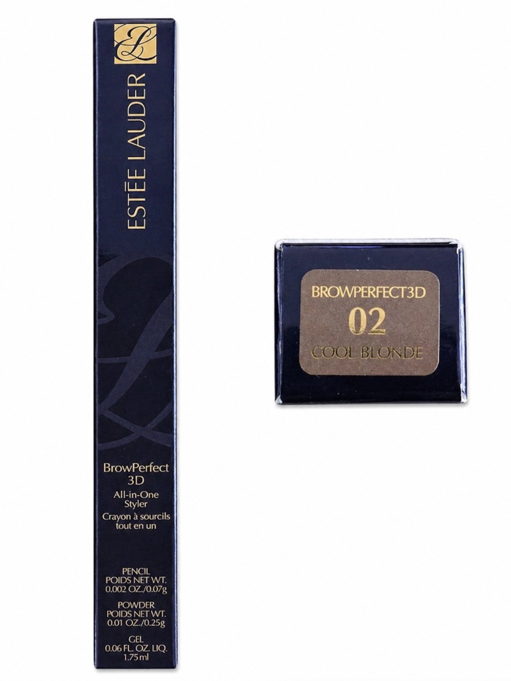 NIB Estée Lauder BrowPerfect 3D All-in-One Styler 02 Light Brunette
